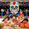 Day of The Dead Banner Extra Large Dia De Los Muertos Backdrop Banner(Colorful)